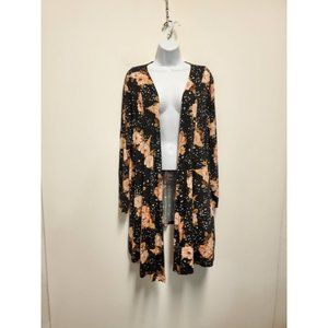 TORRID SUPER SOFT CARDIGAN FIT N FLARE FLORAL SIZE 3X